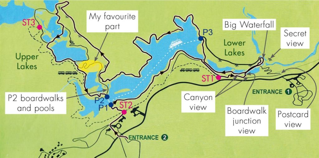 31 Plitvice Lakes National Park Map Maps Database Source